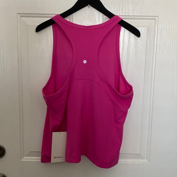 Lululemon Align Waist-Length Racerback, Sonic Pink, Size 20 - Picture 2 of 5